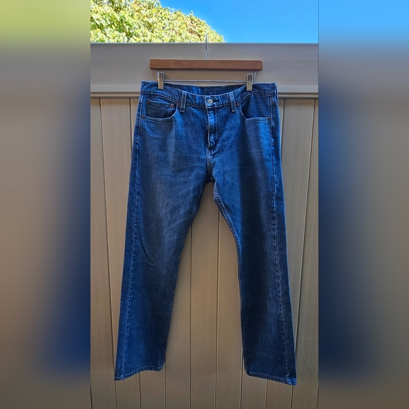 Men's Levi's 513 Slim Straight Jeans Size W33 x L32 - Picture 10 of 13